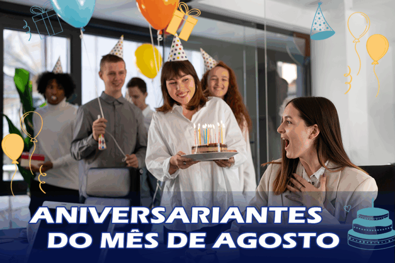 Celebrando os Aniversariantes do Mês na Alemolde
